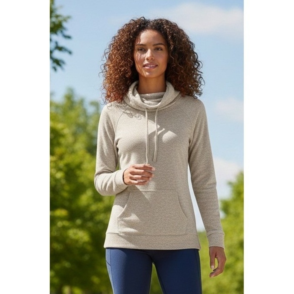 Prana Sweater Top Women's S Cowl Neck Long Sleeve Pullover Casual Hiking Outdoor